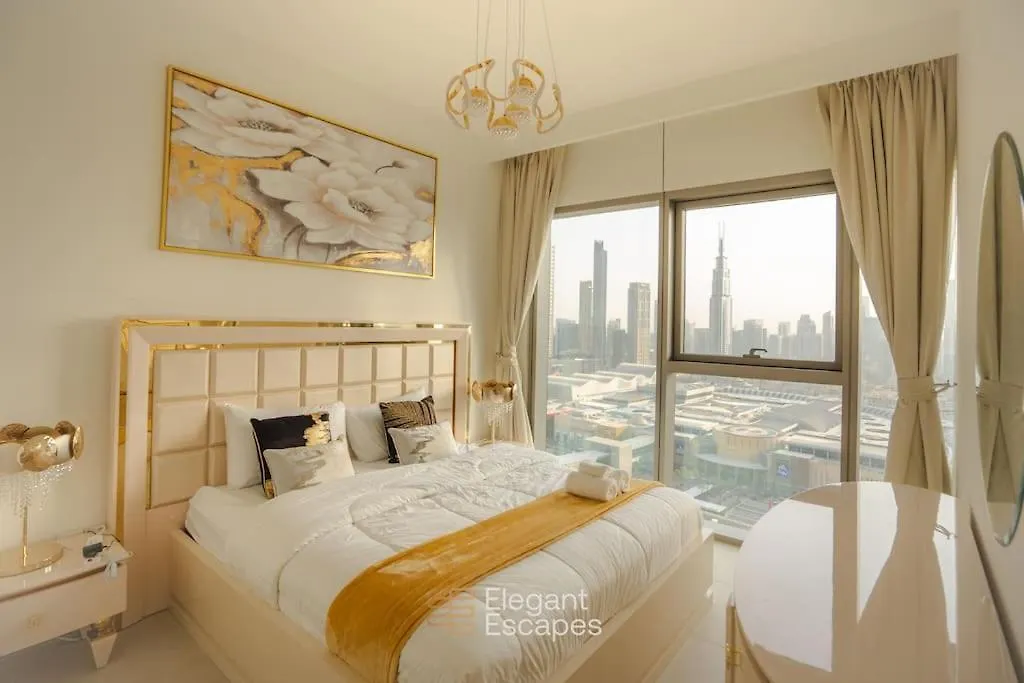 Elegant 2 Bedroom Apt, Amazing Fountains And Burj Views Dubaj Apartament